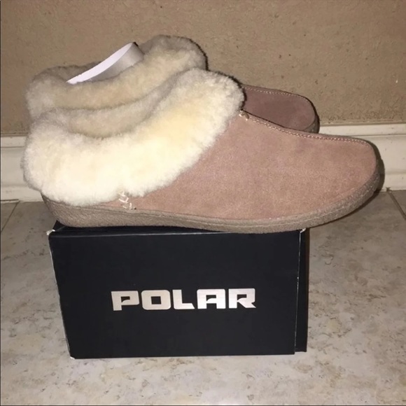 New Women’s Genuine Suede Warm Mule Slippers - Picture 2 of 6
